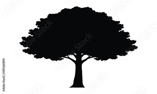 tree  silhouette vector.