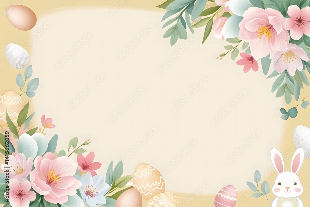 Realistic happy easter day card background. Shadowsong. Illustration Realistic happy easter day card background. Shadowsong. Illustration