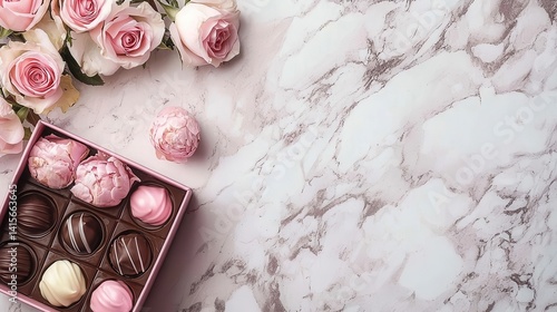 mother's day concept with candy.