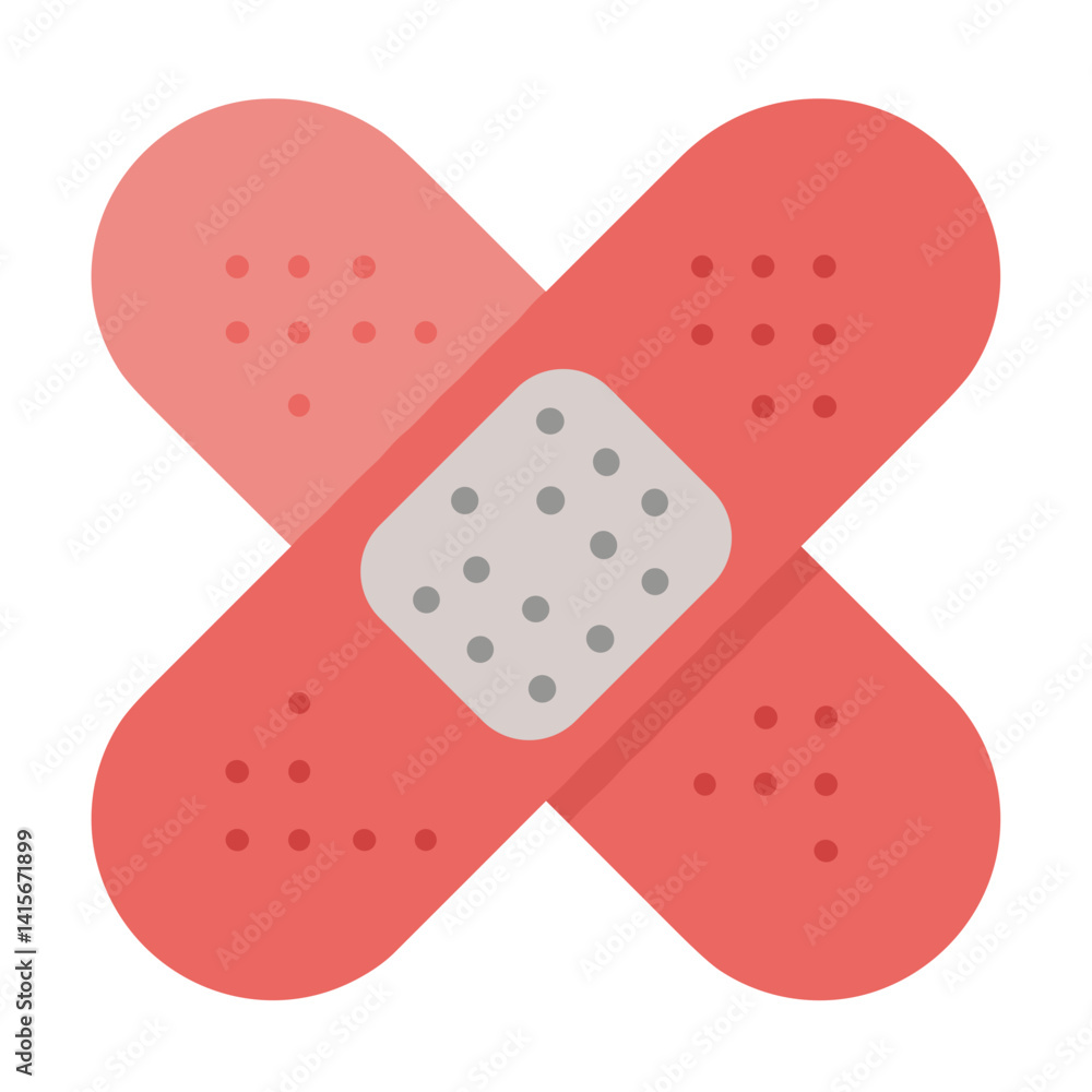 Bandage patch icon for first aid and healthcare apps Bandage patch icon for first aid and healthcare apps