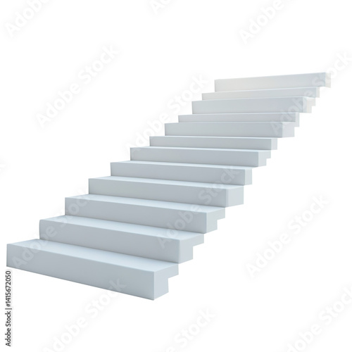 Wallpaper Mural stairway to the sky isolated on transparent white background, clipping path Torontodigital.ca