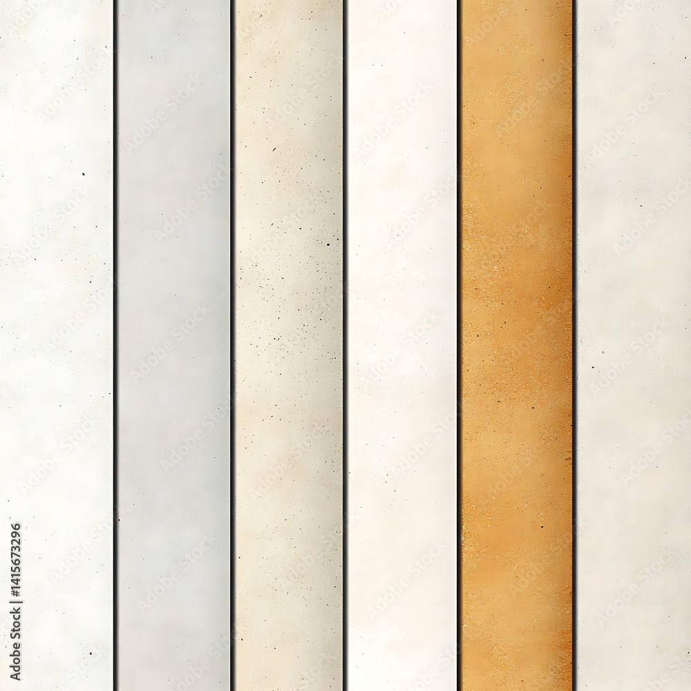 Fototapeta premium Neutral Color Palette of Textured Vertical Stripes Creating Minimalist Background Design