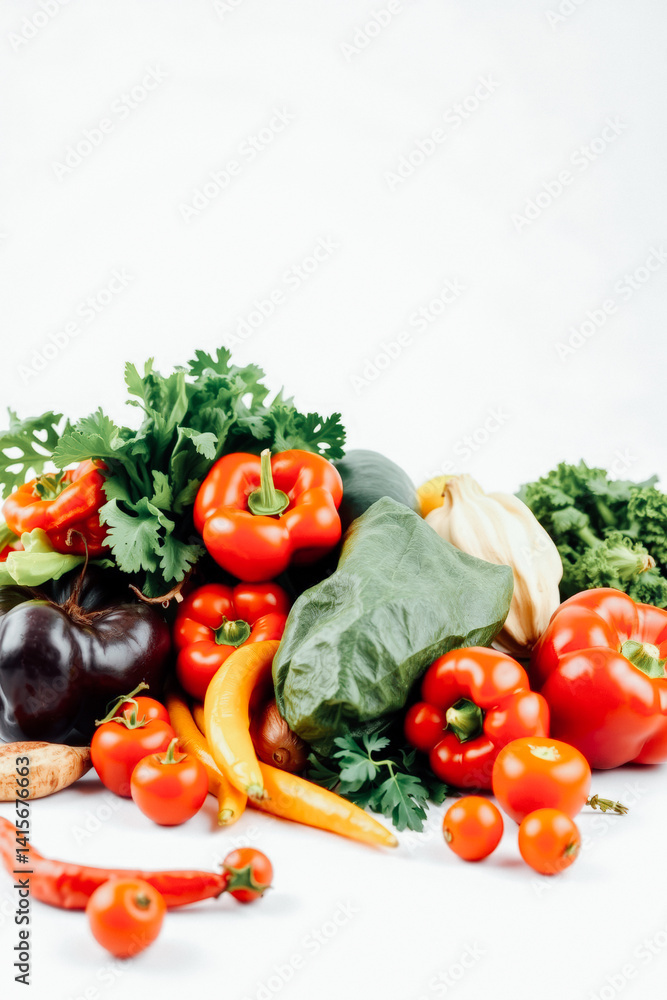 Colorful Variety of Fresh Vegetables