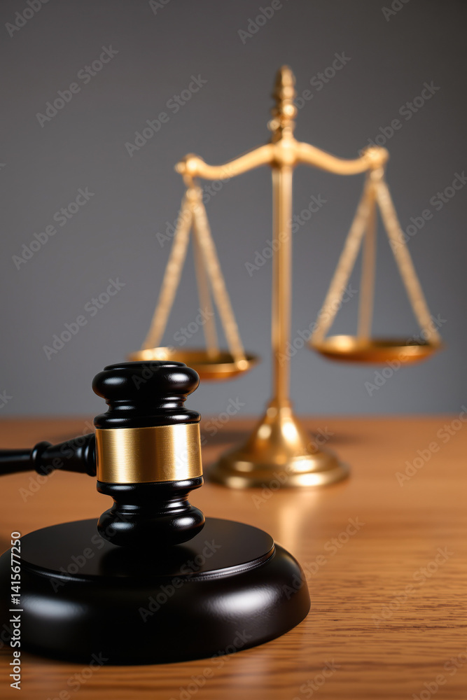 close-up of a judge's gavel and scales of justice symbols of law and order close-up of a judge's gavel and scales of justice symbols of law and order