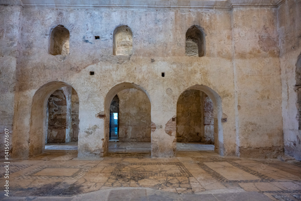 Naklejka premium St Nicholas Church, Santa Claus Church, in Demre, Turkey. It is a historic East Roman basilica church of ancient city Myra.