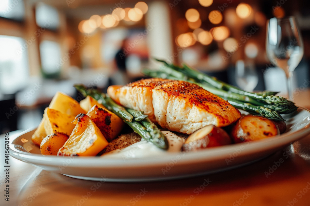 Delicious Roasted Salmon with Asparagus and Roasted Potatoes