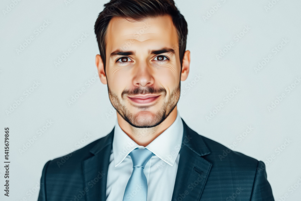 Confident Businessman Portrait Studio Shot