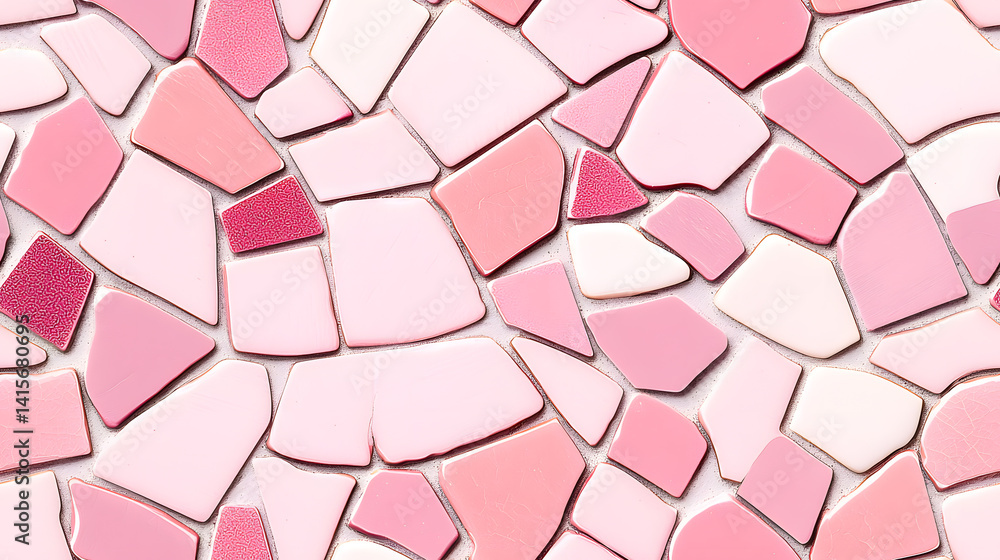 Pink stone mosaic tiles seamless pattern. Stone architecture backdrop Pink stone mosaic tiles seamless pattern. Stone architecture backdrop