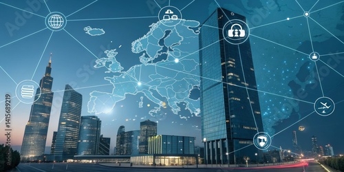 Europe's Digital Network Cityscape, Connectivity and Security, Cybersecurity, Data Protection