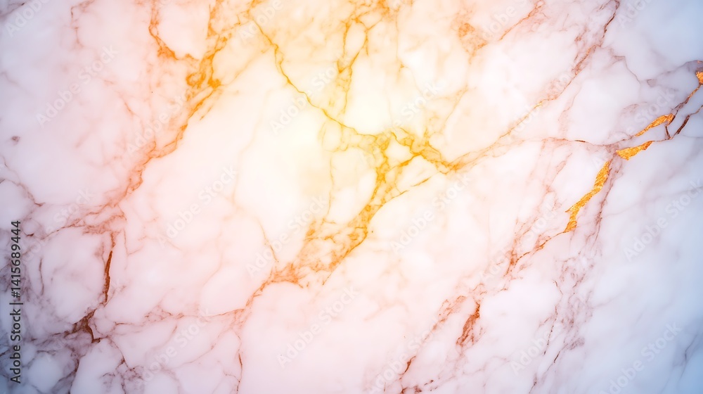 Fototapeta premium Elegant White Marble Texture with Golden Veins for Interior Design and Background Use