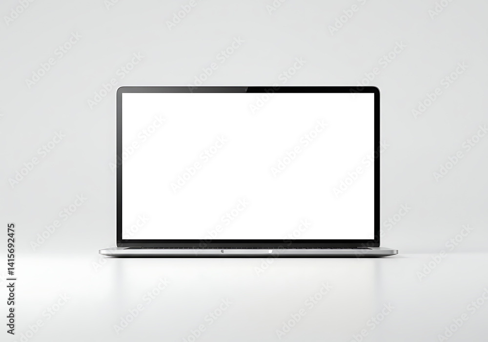 Laptop mockup blank screen for website design presentation template Laptop mockup blank screen for website design presentation template