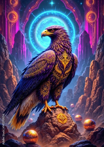 eagle in the night