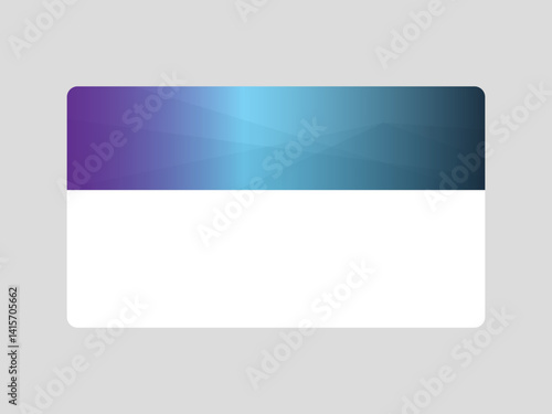 Simple abstract LinkedIn banner template with smooth flow