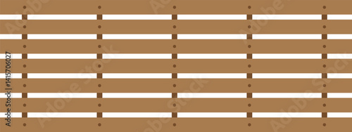 woden horizontal fence