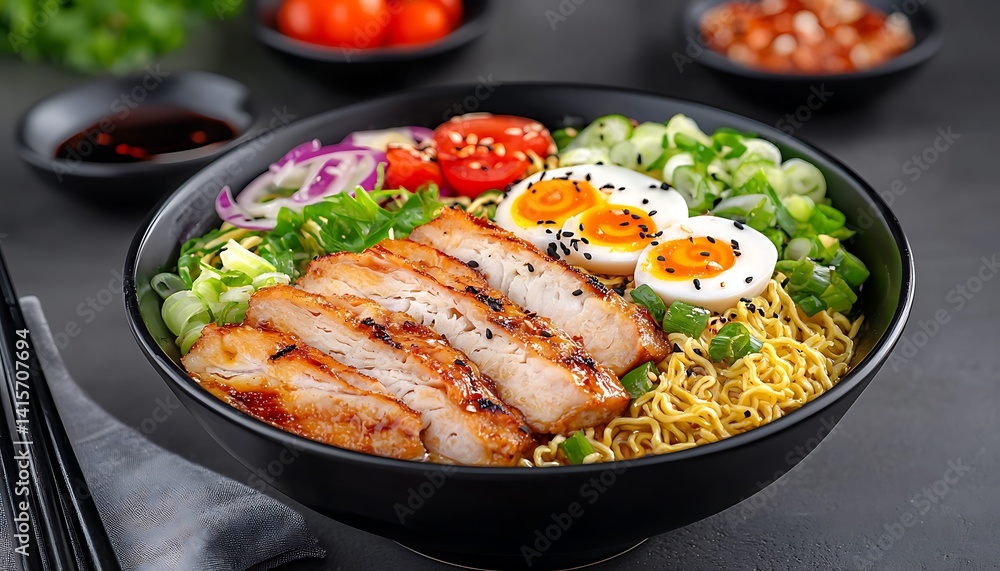 Delicious Chicken Ramen Bowl Delicious Chicken Ramen Bowl