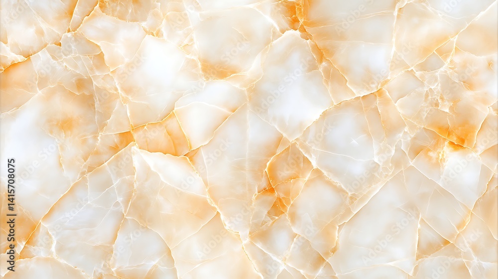 Fototapeta premium Elegant Light Beige and Cream Marble Texture with Abstract Veins and Patterns