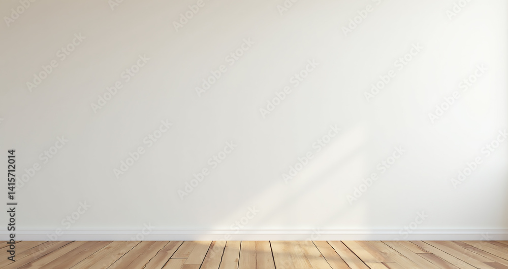 empty room with wooden floor