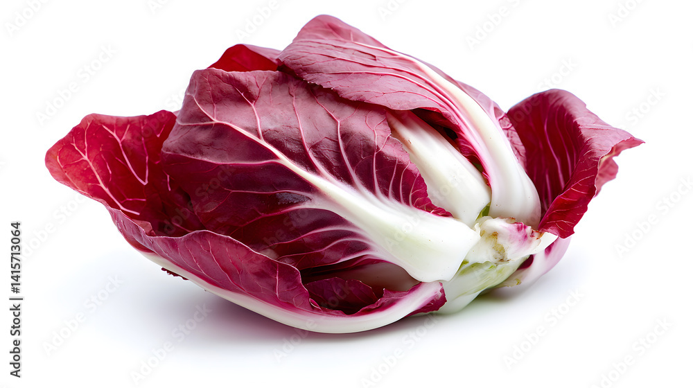 A red and white leafy vegetable. Generated using AI. A red and white leafy vegetable. Generated using AI.