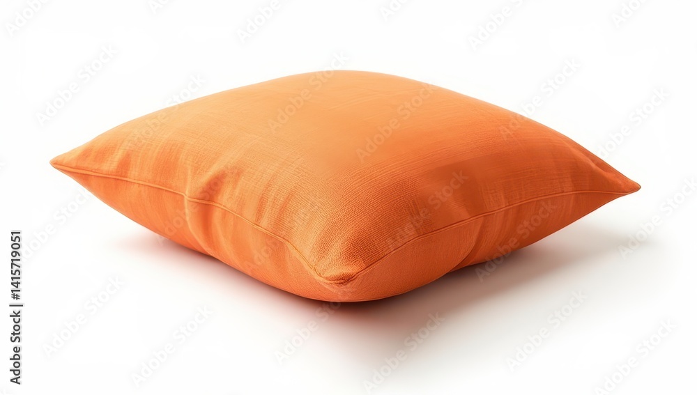 Square Orange Decorative Pillow Cushion