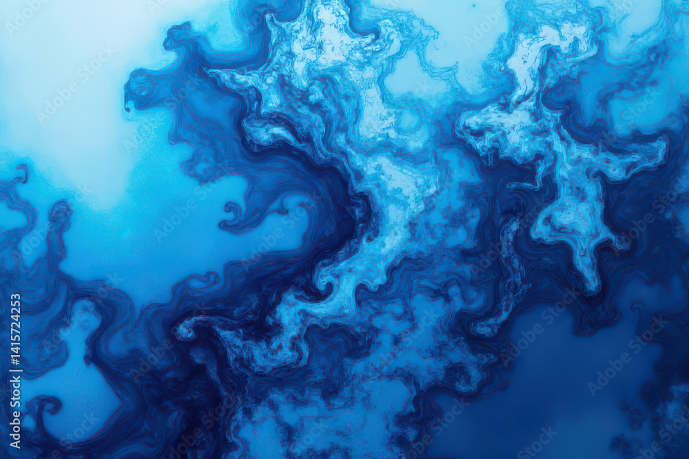 Mesmerizing Ink in Water Photography: Cyan and Steel Blue Dance in Dreamlike Patterns Mesmerizing Ink in Water Photography: Cyan and Steel Blue Dance in Dreamlike Patterns
