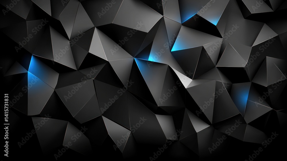 Fototapeta premium Angular shapes create a dynamic interplay of light and shadow in a bold design