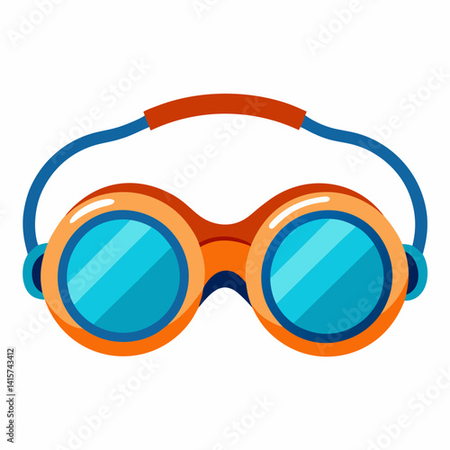 Swimming Goggles icon on a white background