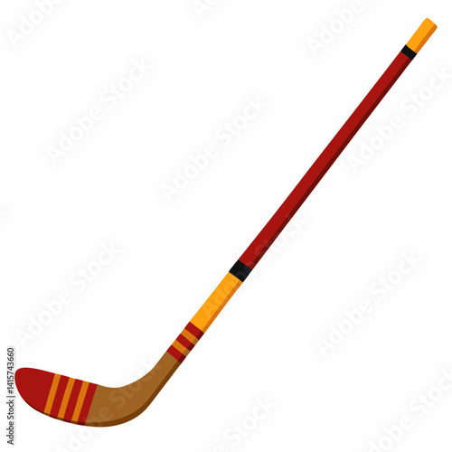 Hockey Stick illustration in vibrant colors
