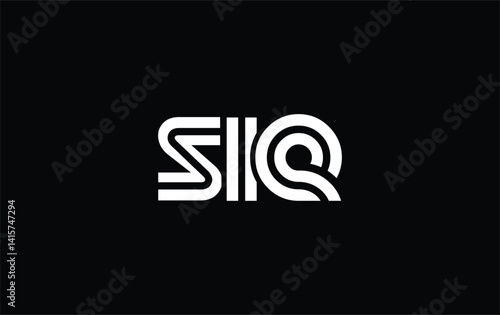 SIE Creative Unique Modern Letter Logo Design. Stylized logo featuring a unique letter design, presenting abstract minimalist aesthetics and modern appeal