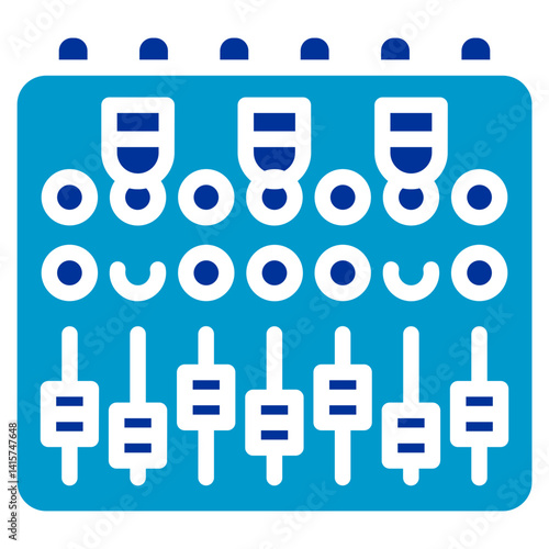 Sound Mixing Board Vector Icon