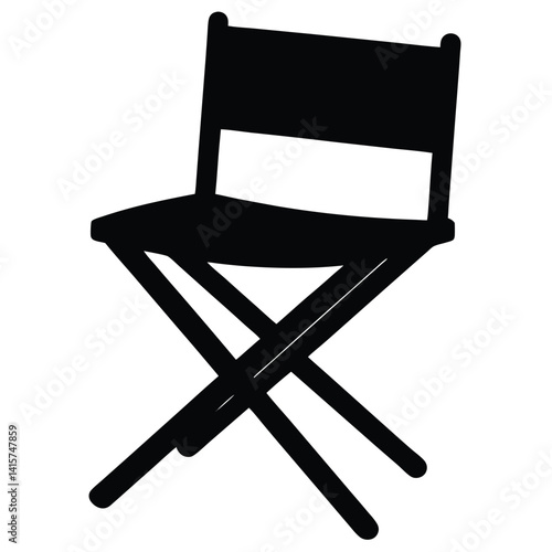 Foldable Director Chair with X-Frame Base  