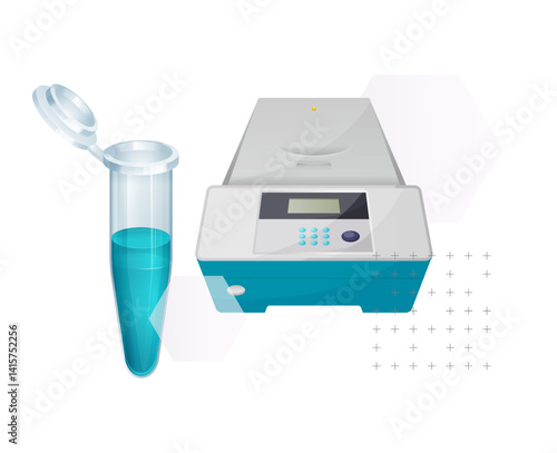 PCR Testing Lab Apparatus - Illustration