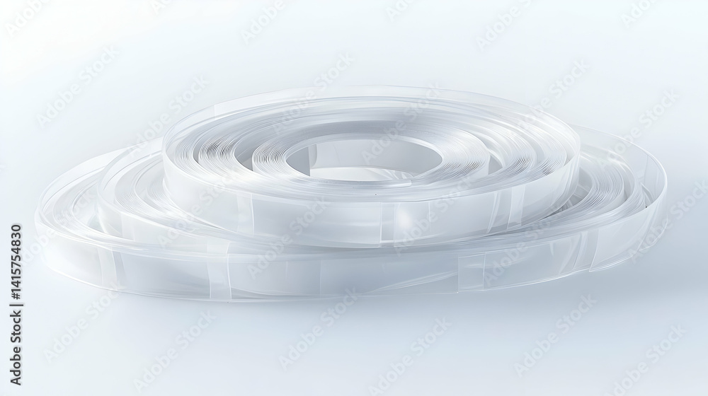 Obraz premium White Film Reels Rolled Up