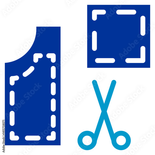 Pattern Cutting Vector Icon