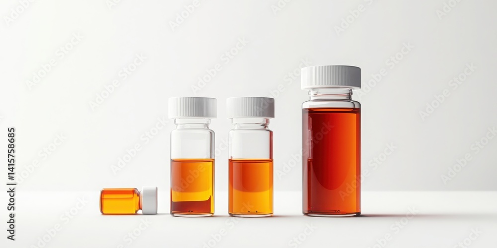 Blood test vial assortment, neatly isolated against a white backdrop. Blood test vial assortment, neatly isolated against a white backdrop.