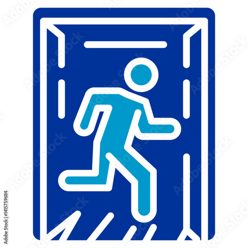 Emergency Exit Plan Icon
