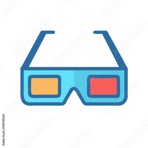  Trendy 3D Glasses Design Icon