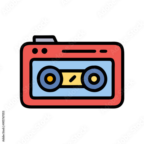  Stylish Cassette Recorder Icon