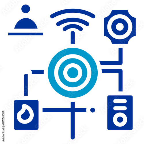 Smart Firefighting System Icon