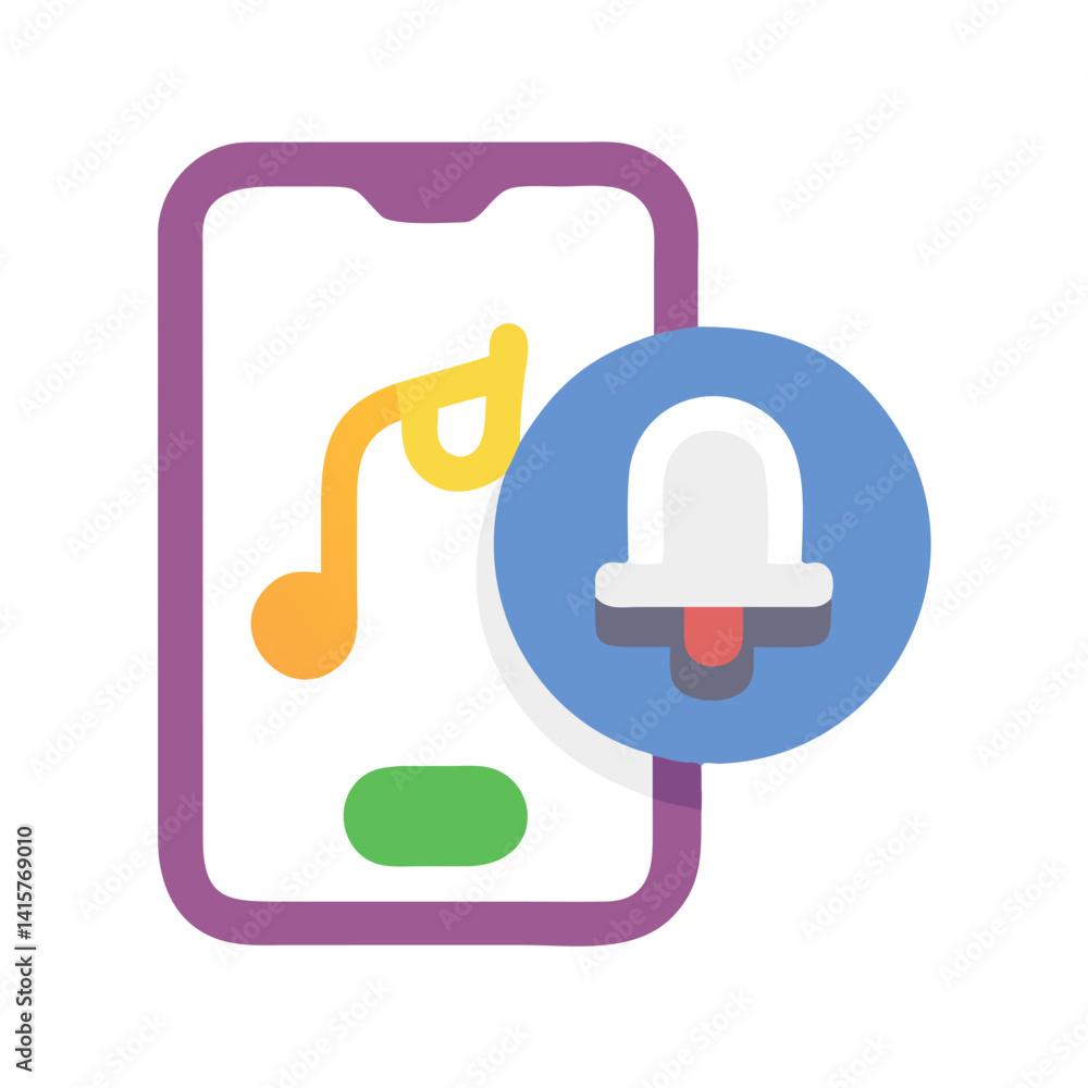 Modern Custom Ringtone Icon for Music Modern Custom Ringtone Icon for Music