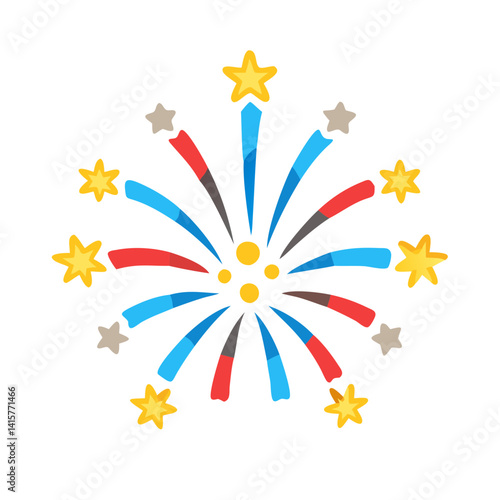  Stylish Fireworks Display Icon