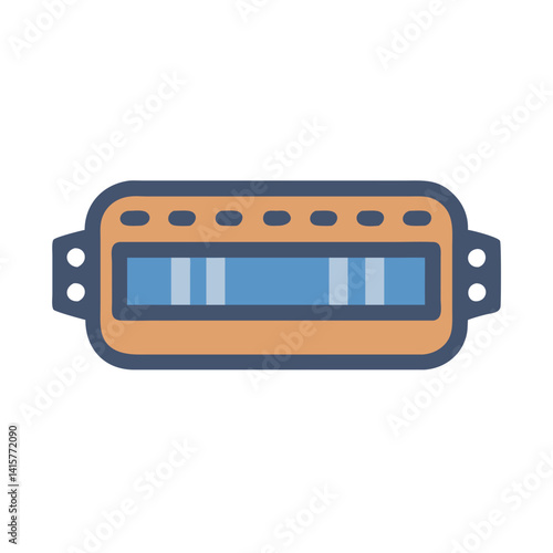  Modern Harmonica Holder Icon for Music
