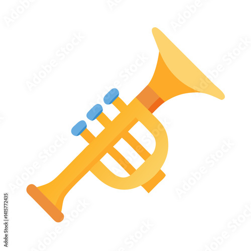  Vibrant Jazz Trumpet Icon Design