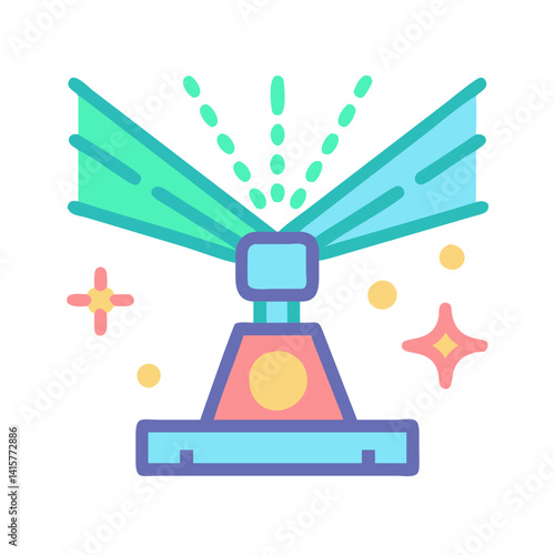  Vibrant Laser Show Icon Design