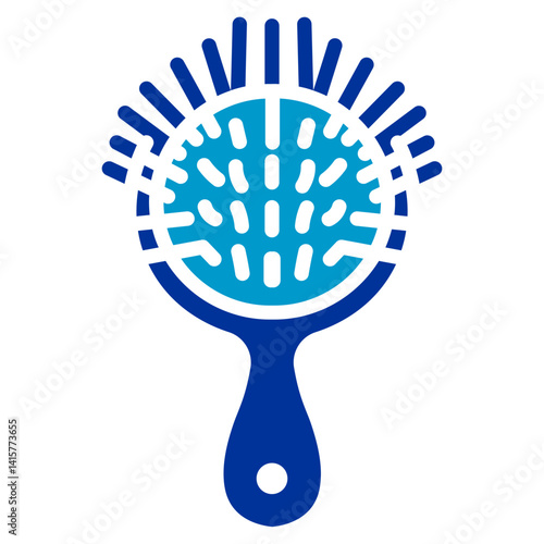 Scalp Massage Brush Vector Icon