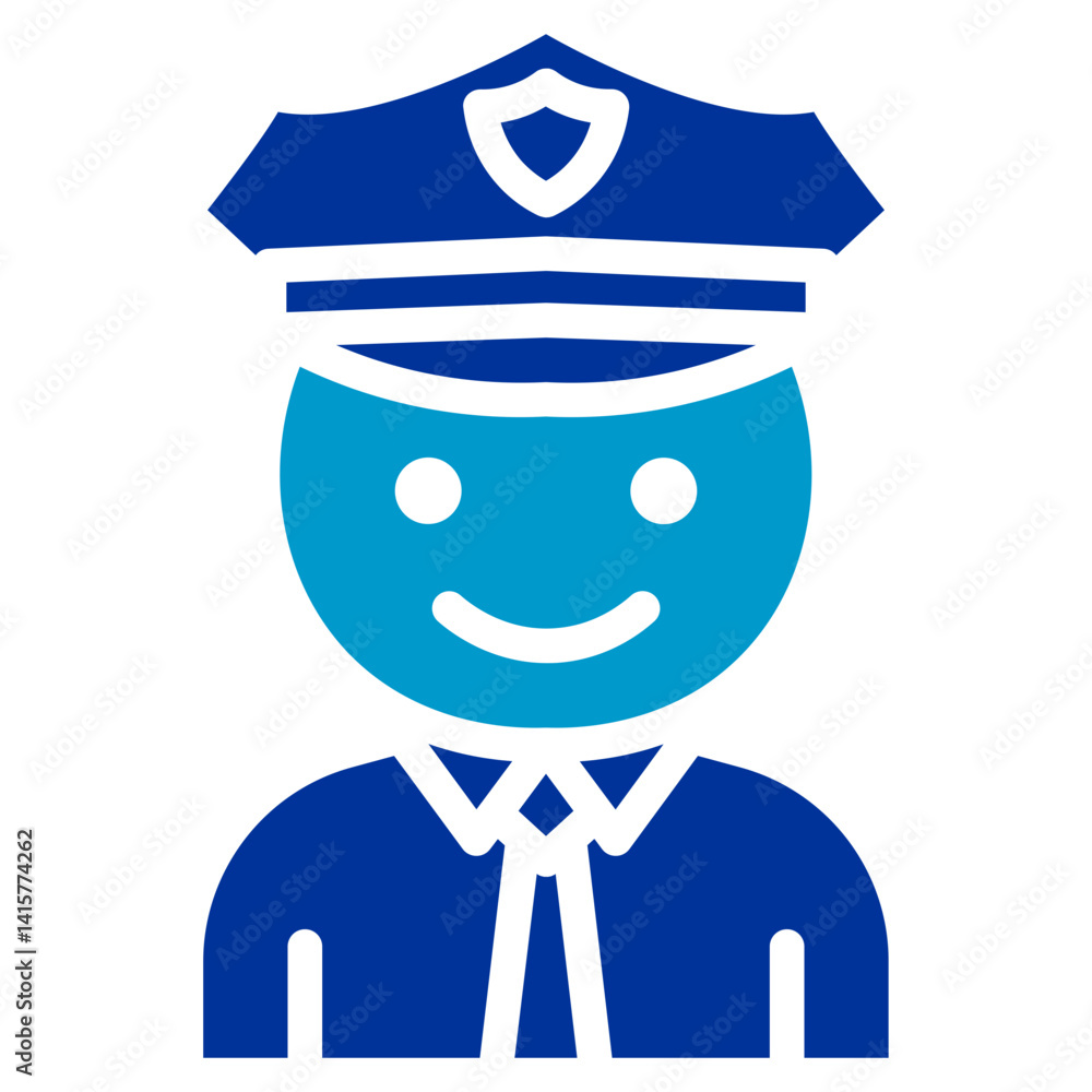 Patrol Officer Vector Icon Patrol Officer Vector Icon