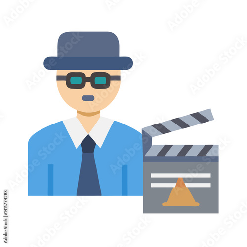  Creative Movie Director Vector Illustration