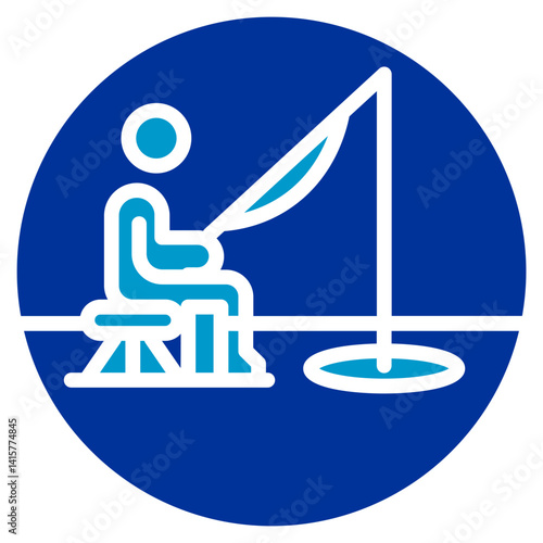 Ice Fishing Icon