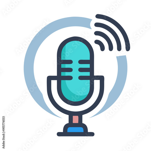  Audio Podcast Icon for Streaming