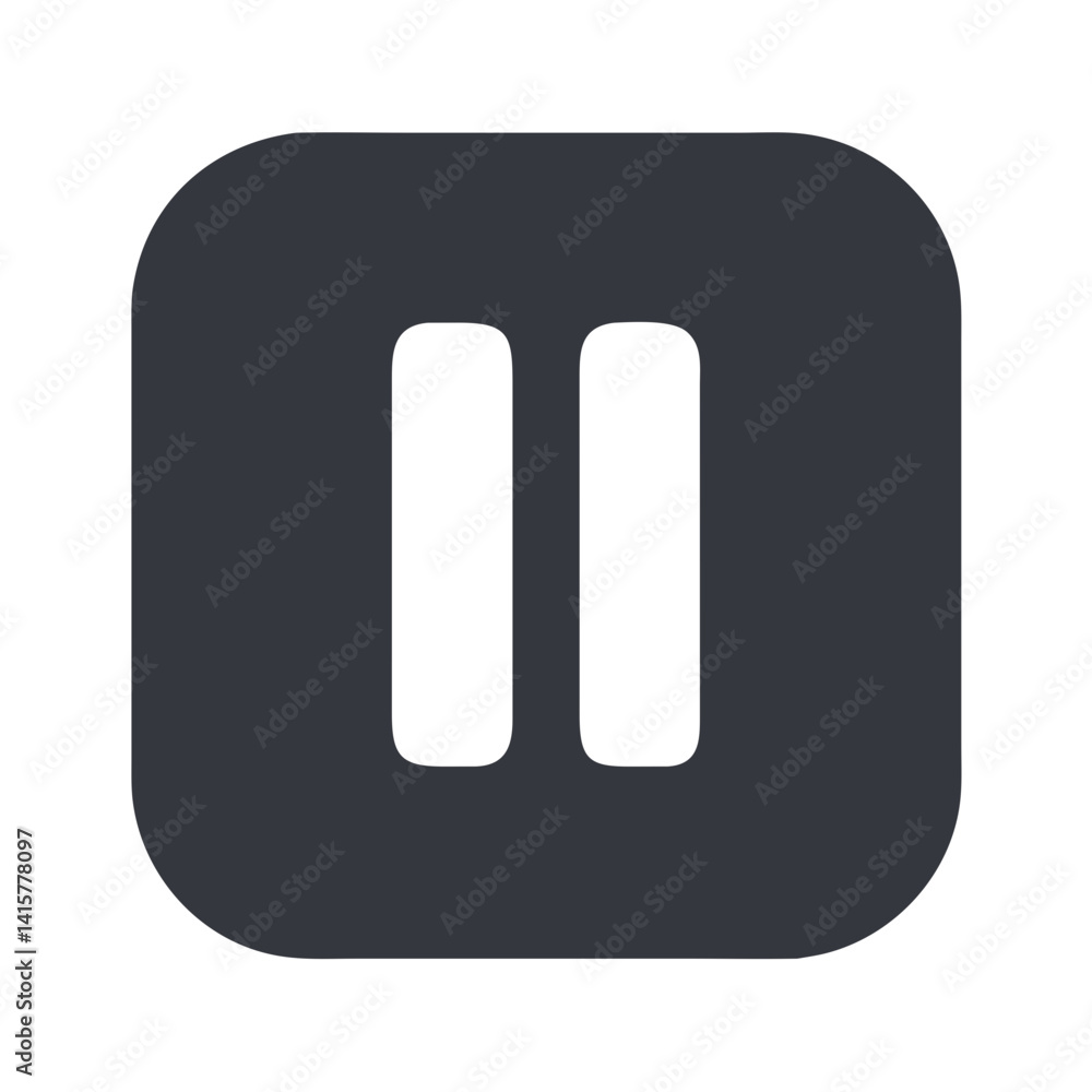 Pause Button Icon for Music Pause Button Icon for Music