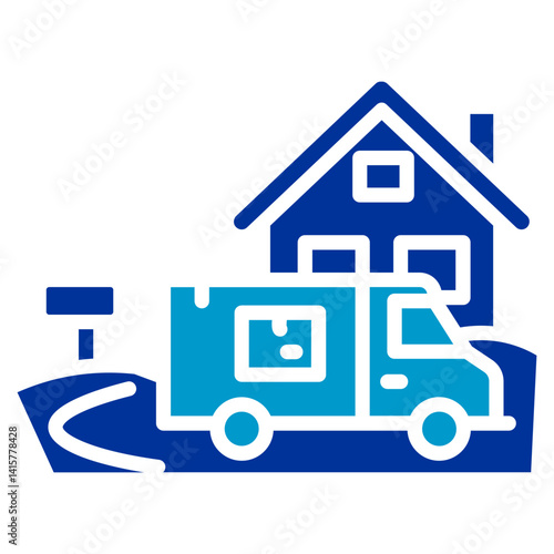 Last Mile Delivery Vector Icon